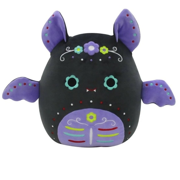 Squishmallows Other - Squishmallows 12” Betty The Black Bat DOTD Day of The Dead Halloween NWT